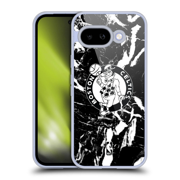 NBA Boston Celtics Black Marble Soft Gel Case for Google Pixel 9A