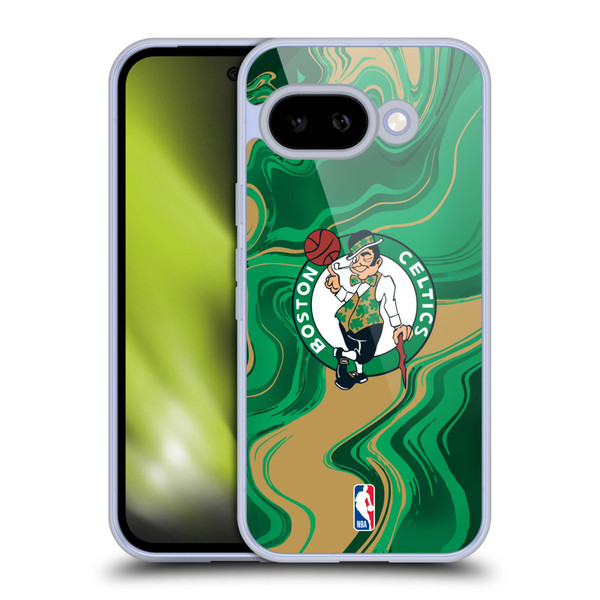 NBA Boston Celtics Marble Agates Soft Gel Case for Google Pixel 9A