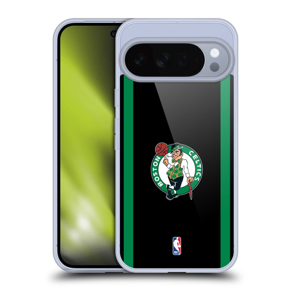 NBA Boston Celtics Logo Black Green Design Soft Gel Case for Google Pixel 10 Pro XL