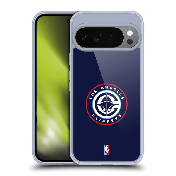 NBA Los Angeles Clippers Logo Navy Soft Gel Case for Google Pixel 10