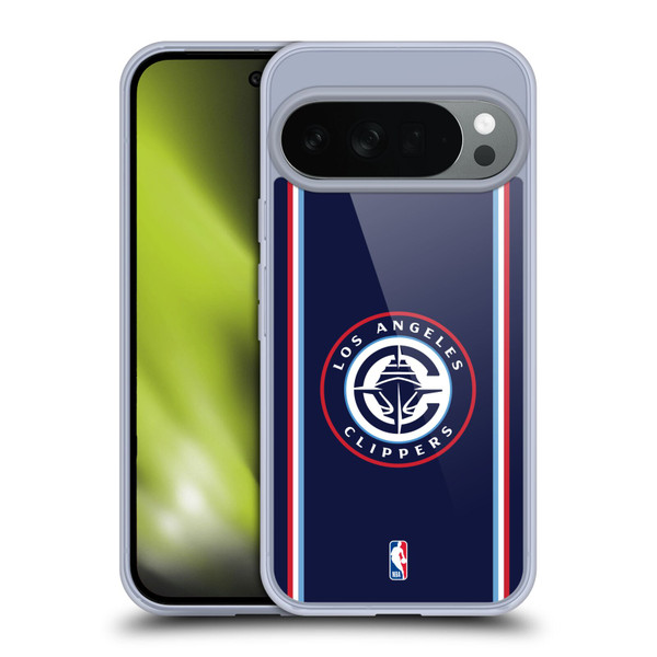 NBA Los Angeles Clippers Logo Navy Design Soft Gel Case for Google Pixel 10
