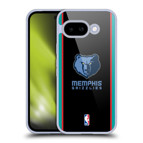 NBA Memphis Grizzlies Logo Black Design Soft Gel Case for Google Pixel 9A