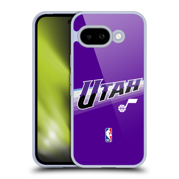 NBA Utah Jazz Logo Purple Design Soft Gel Case for Google Pixel 9A