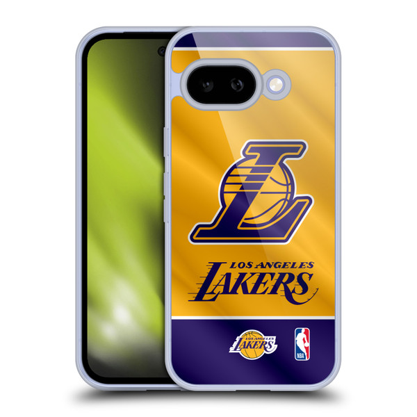 NBA Los Angeles Lakers Horizontal Banner Soft Gel Case for Google Pixel 9A