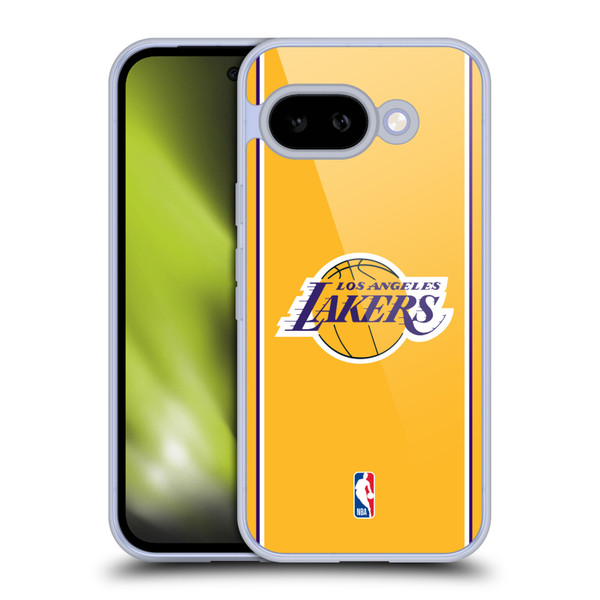 NBA Los Angeles Lakers Logo Gold Design Soft Gel Case for Google Pixel 9A