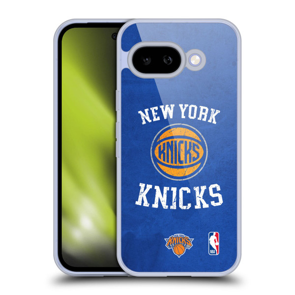 NBA New York Knicks Distressed Soft Gel Case for Google Pixel 9A