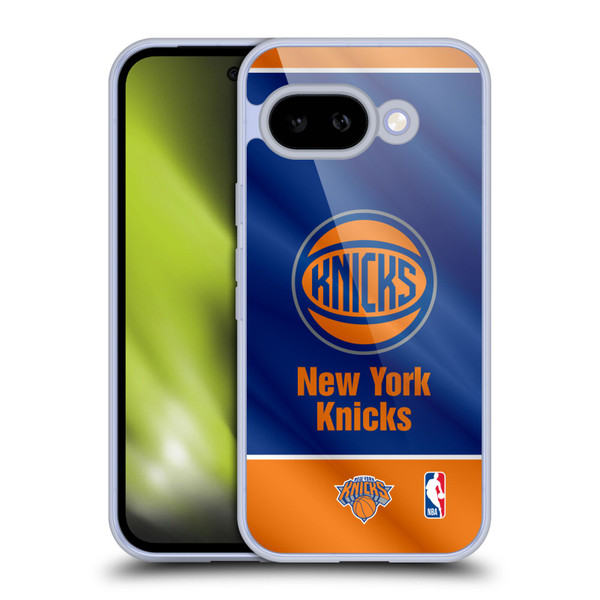 NBA New York Knicks Horizontal Banner Soft Gel Case for Google Pixel 9A