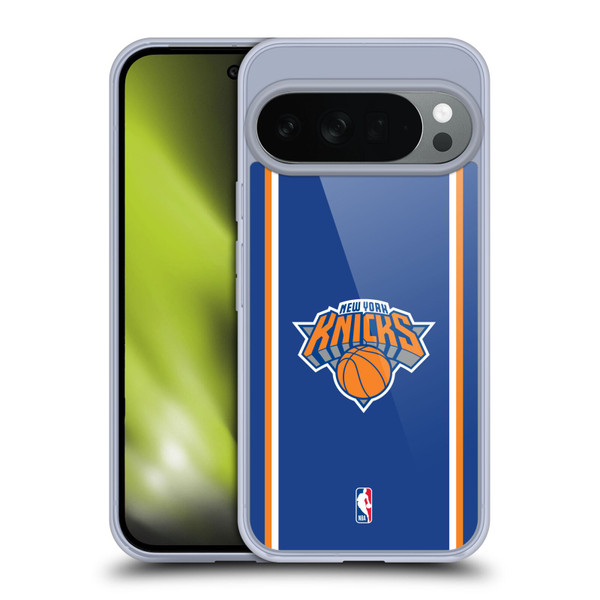 NBA New York Knicks Logo Blue Design Soft Gel Case for Google Pixel 10
