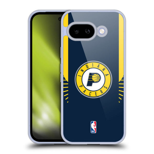 NBA Indiana Pacers Logo Navy Design Soft Gel Case for Google Pixel 9A