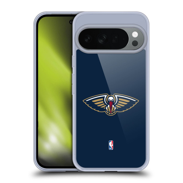 NBA New Orleans Pelicans Logo Navy Blue Soft Gel Case for Google Pixel 10