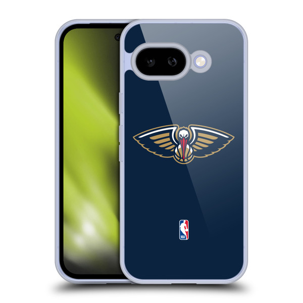 NBA New Orleans Pelicans Logo Navy Blue Soft Gel Case for Google Pixel 9A