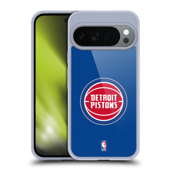 NBA Detroit Pistons Logo Blue Soft Gel Case for Google Pixel 10