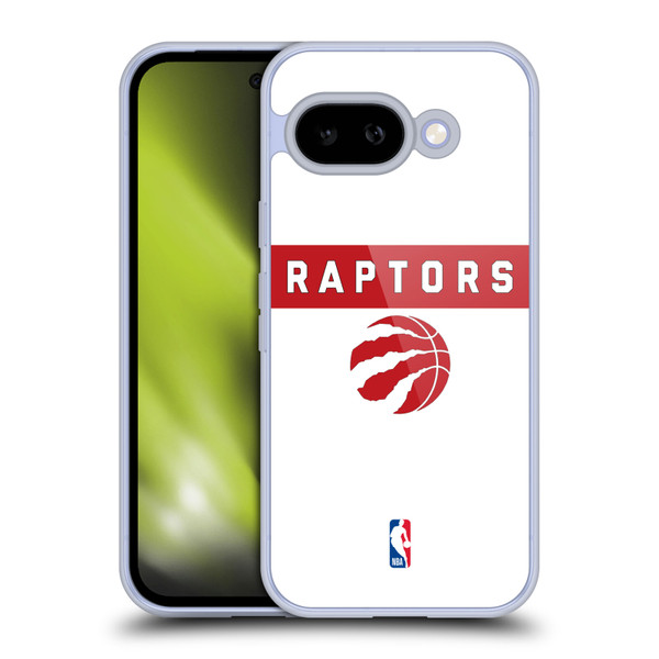 NBA Toronto Raptors Logo White Design Soft Gel Case for Google Pixel 9A