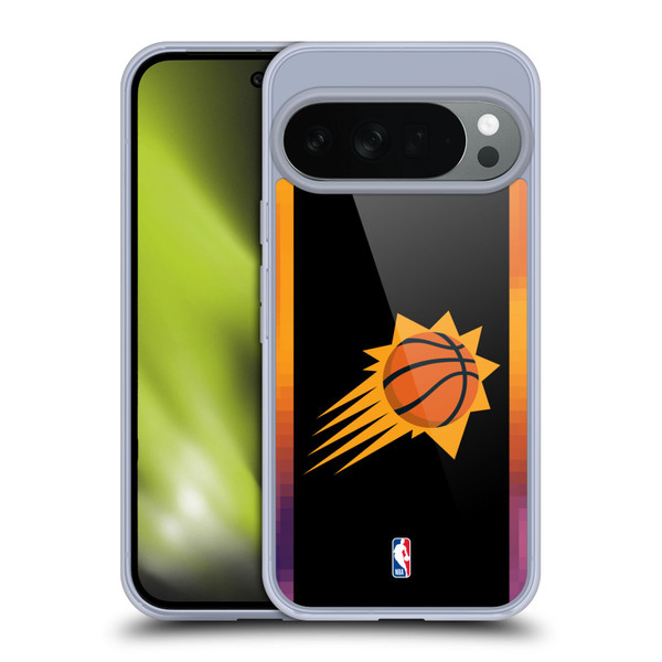 NBA Phoenix Suns Logo Black Design Soft Gel Case for Google Pixel 10