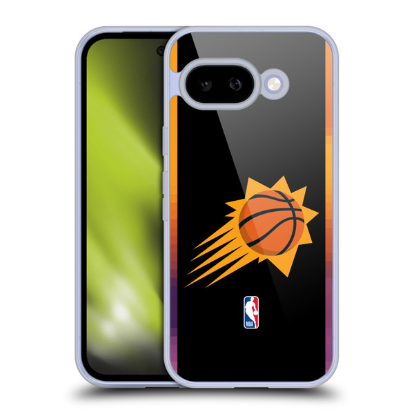 NBA Phoenix Suns Logo Black Design Soft Gel Case for Google Pixel 9A