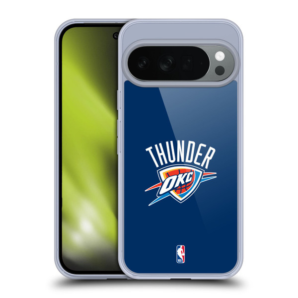 NBA Oklahoma City Thunder Logo Navy Blue Soft Gel Case for Google Pixel 10