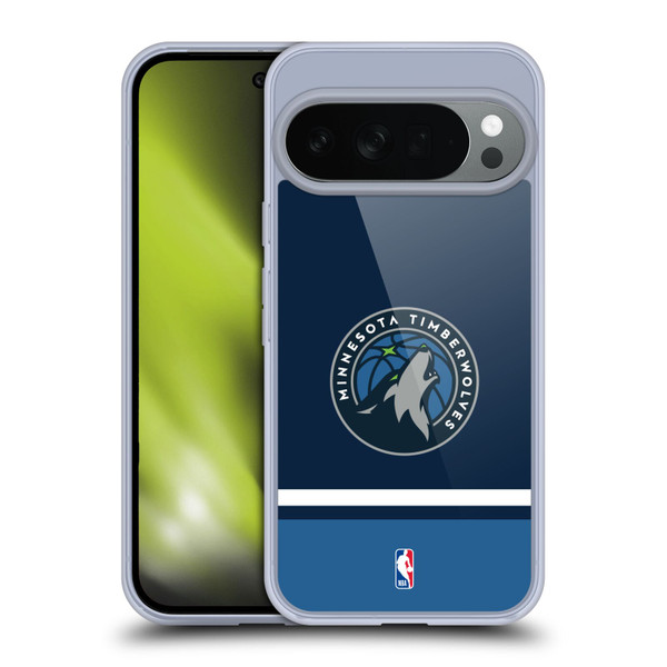 NBA Minnesota Timberwolves Logo Navy Design Soft Gel Case for Google Pixel 10