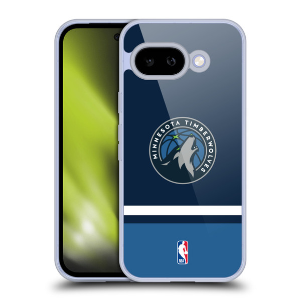 NBA Minnesota Timberwolves Logo Navy Design Soft Gel Case for Google Pixel 9A