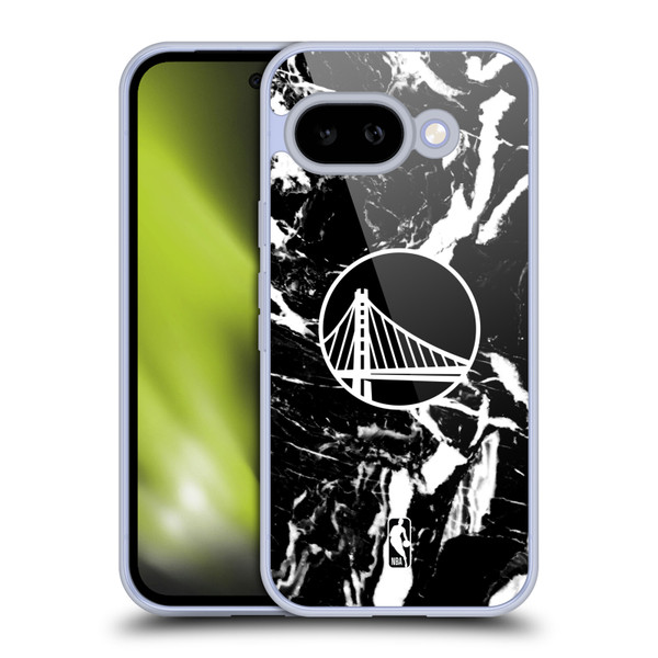 NBA Golden State Warriors Black Marble Soft Gel Case for Google Pixel 9A