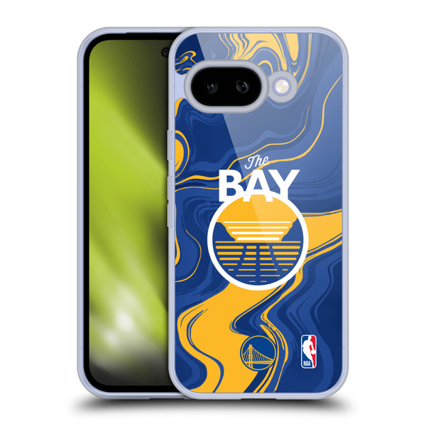 NBA Golden State Warriors Marble Agates Soft Gel Case for Google Pixel 9A