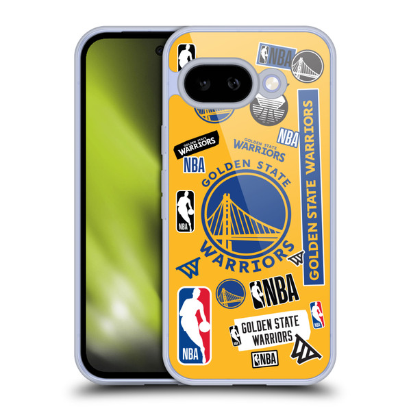 NBA Golden State Warriors Sticker Collage Soft Gel Case for Google Pixel 9A