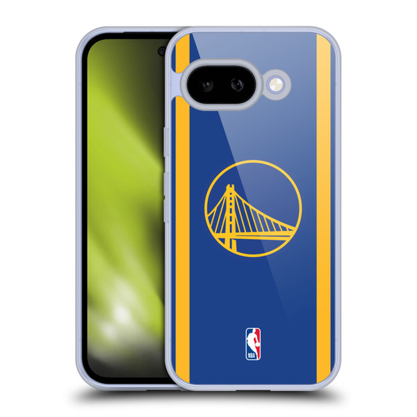 NBA Golden State Warriors Logo Blue Design Soft Gel Case for Google Pixel 9A