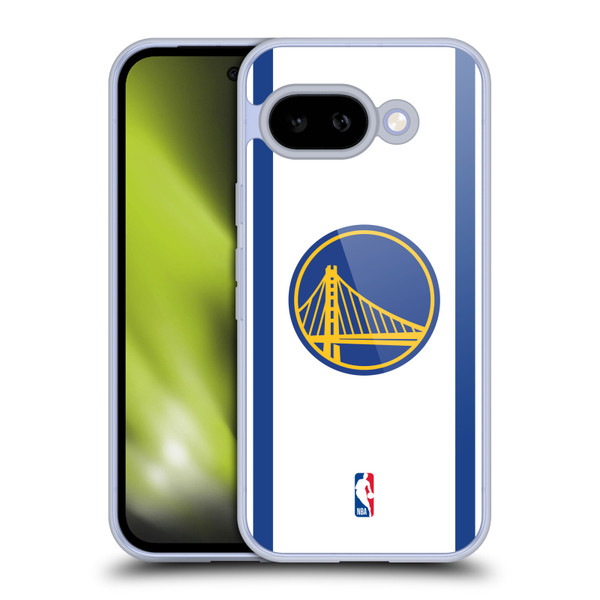 NBA Golden State Warriors Logo White Design Soft Gel Case for Google Pixel 9A