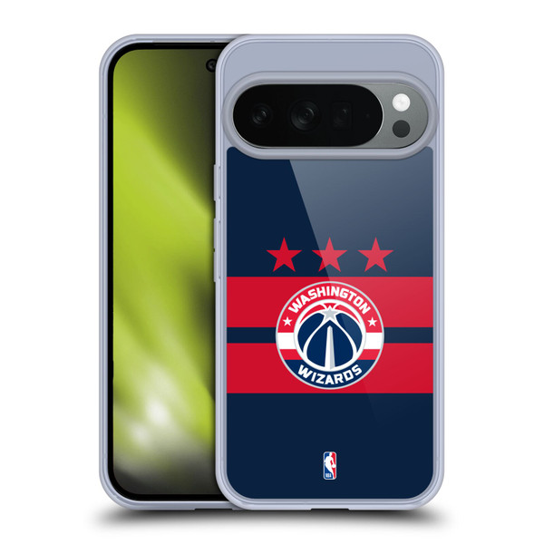 NBA Washington Wizards Logo Navy Blue Design Soft Gel Case for Google Pixel 10