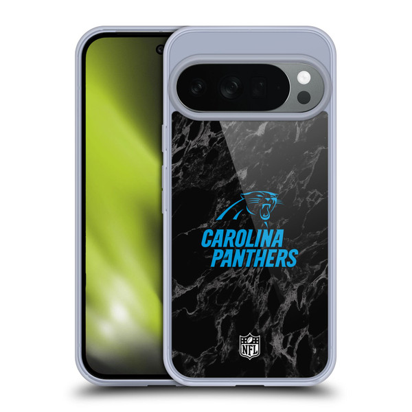 NFL Carolina Panthers Graphics Coloured Marble Soft Gel Case for Google Pixel 10