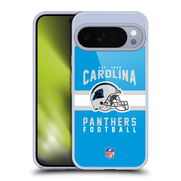 NFL Carolina Panthers Graphics Helmet Typography Soft Gel Case for Google Pixel 10 Pro XL