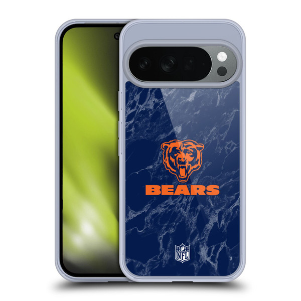 NFL Chicago Bears Graphics Coloured Marble Soft Gel Case for Google Pixel 10