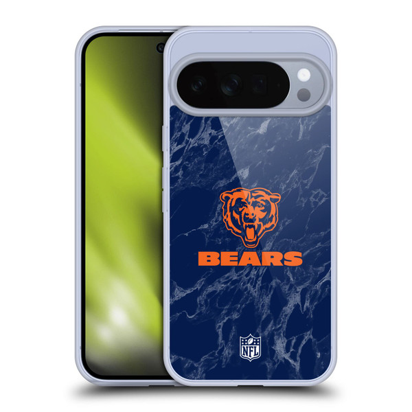 NFL Chicago Bears Graphics Coloured Marble Soft Gel Case for Google Pixel 10 Pro XL
