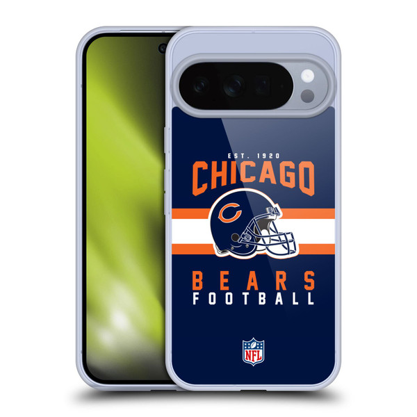 NFL Chicago Bears Graphics Helmet Typography Soft Gel Case for Google Pixel 10 Pro XL