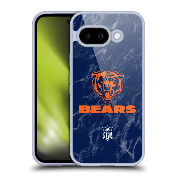 NFL Chicago Bears Graphics Coloured Marble Soft Gel Case for Google Pixel 9A