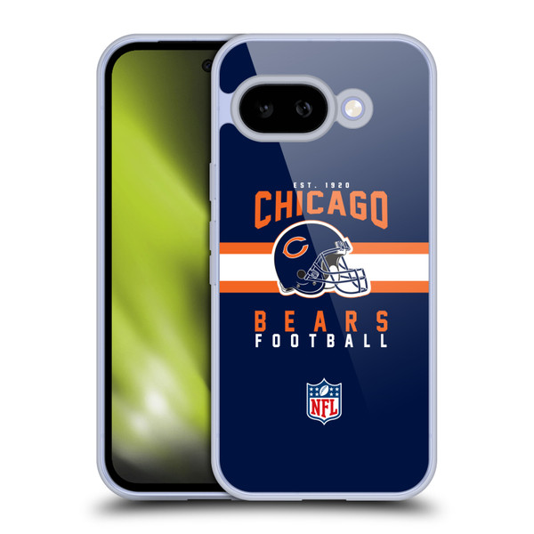 NFL Chicago Bears Graphics Helmet Typography Soft Gel Case for Google Pixel 9A