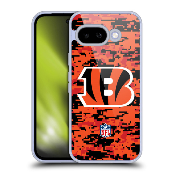 NFL Cincinnati Bengals Graphics Digital Camouflage Soft Gel Case for Google Pixel 9A
