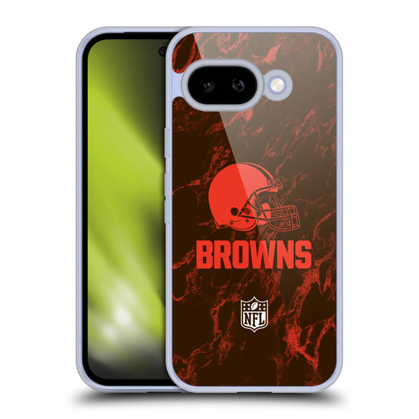 NFL Cleveland Browns Graphics Coloured Marble Soft Gel Case for Google Pixel 9A