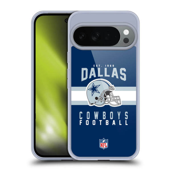 NFL Dallas Cowboys Graphics Helmet Typography Soft Gel Case for Google Pixel 10