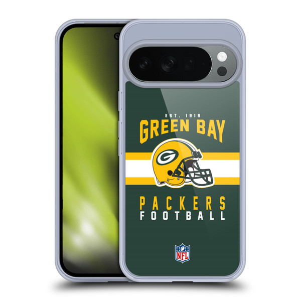 NFL Green Bay Packers Graphics Helmet Typography Soft Gel Case for Google Pixel 10