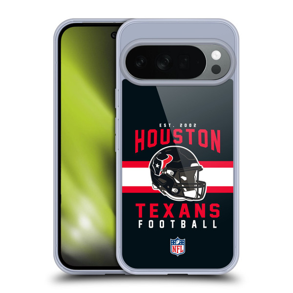 NFL Houston Texans Graphics Helmet Typography Soft Gel Case for Google Pixel 10