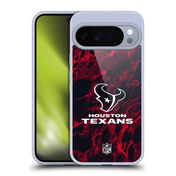 NFL Houston Texans Graphics Coloured Marble Soft Gel Case for Google Pixel 10 Pro XL