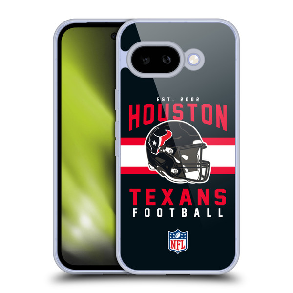 NFL Houston Texans Graphics Helmet Typography Soft Gel Case for Google Pixel 9A