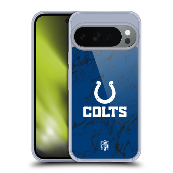 NFL Indianapolis Colts Graphics Coloured Marble Soft Gel Case for Google Pixel 10