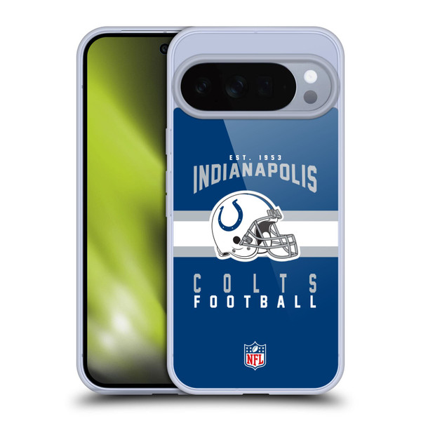 NFL Indianapolis Colts Graphics Helmet Typography Soft Gel Case for Google Pixel 10 Pro XL