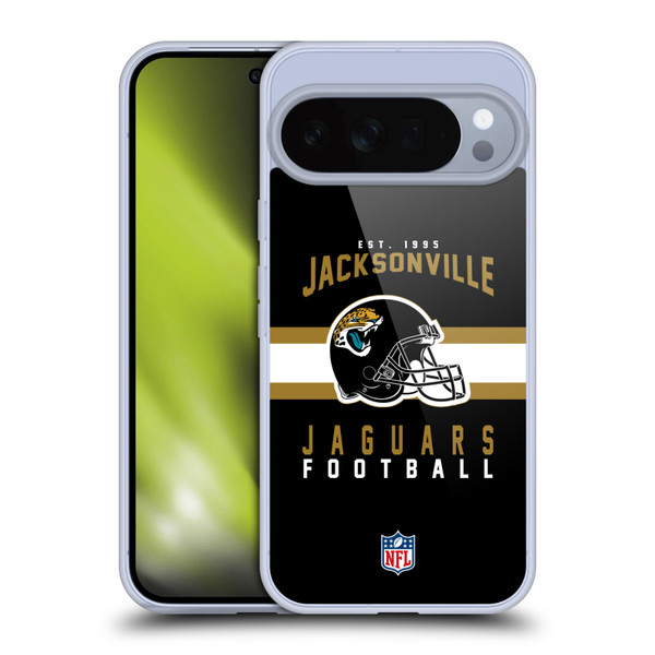 NFL Jacksonville Jaguars Graphics Helmet Typography Soft Gel Case for Google Pixel 10 Pro XL
