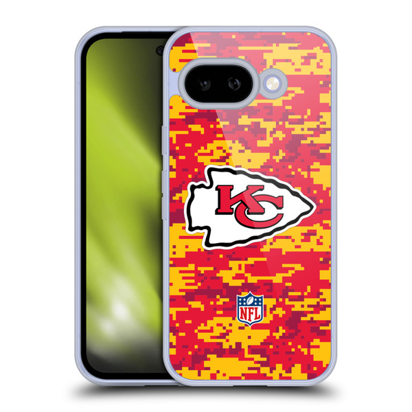 NFL Kansas City Chiefs Graphics Digital Camouflage Soft Gel Case for Google Pixel 9A
