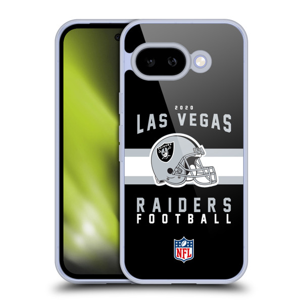 NFL Las Vegas Raiders Graphics Helmet Typography Soft Gel Case for Google Pixel 9A