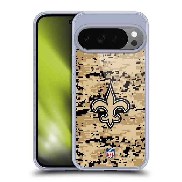 NFL New Orleans Saints Graphics Digital Camouflage Soft Gel Case for Google Pixel 10