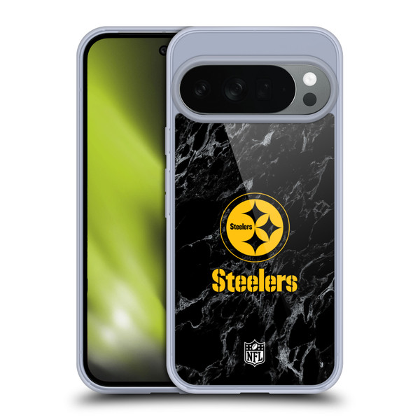 NFL Pittsburgh Steelers Graphics Coloured Marble Soft Gel Case for Google Pixel 10