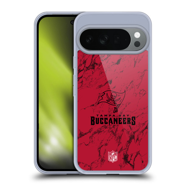 NFL Tampa Bay Buccaneers Graphics Coloured Marble Soft Gel Case for Google Pixel 10